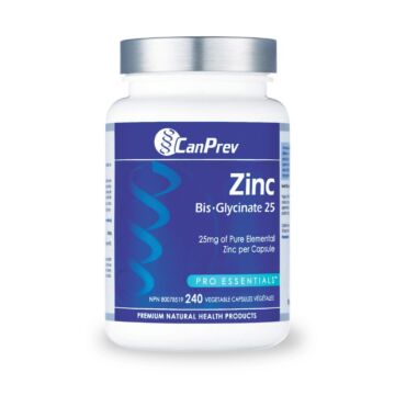 Canprev Zinc Bis Glycinate 25 240 Caps
